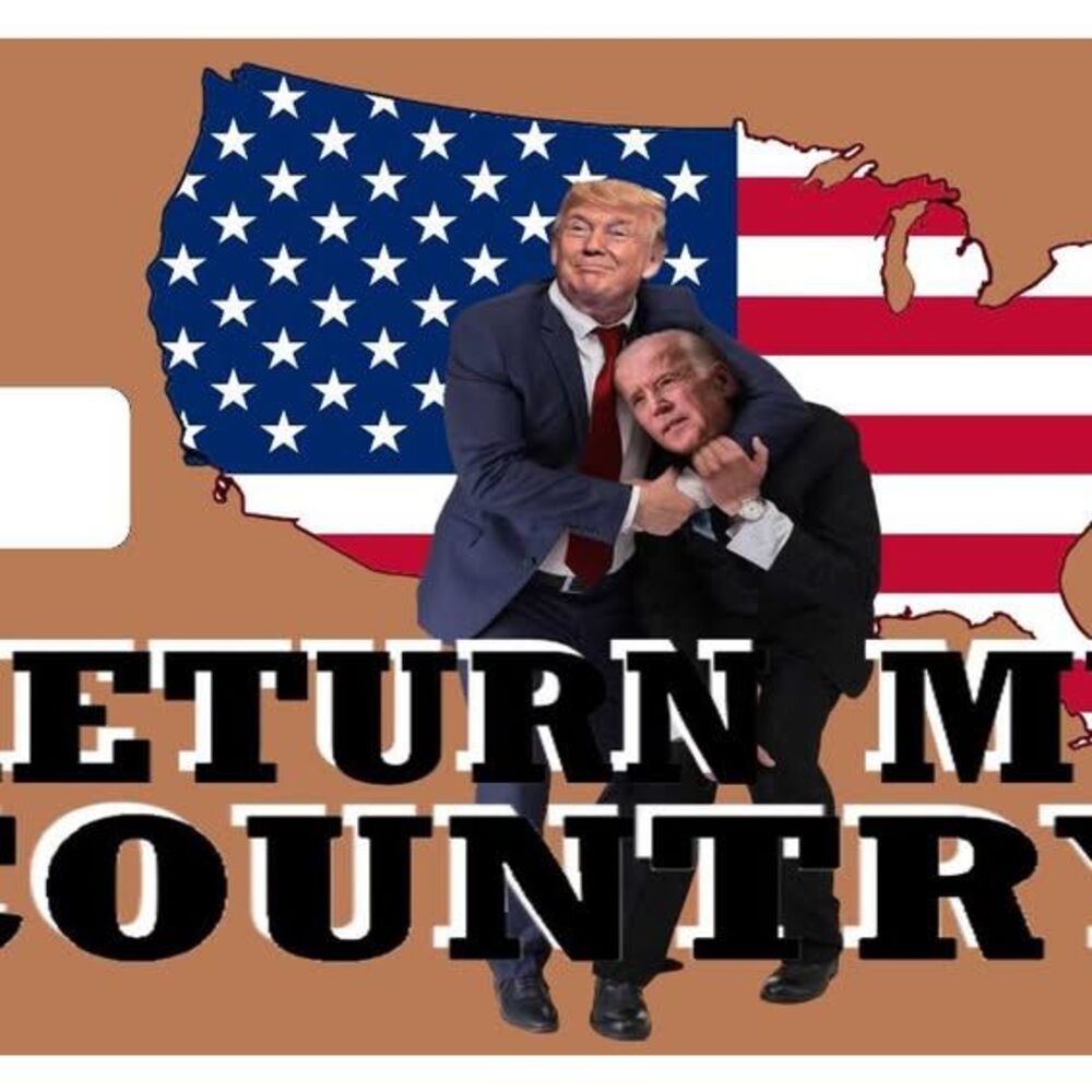 Return My Country Trump Biden Card Decal